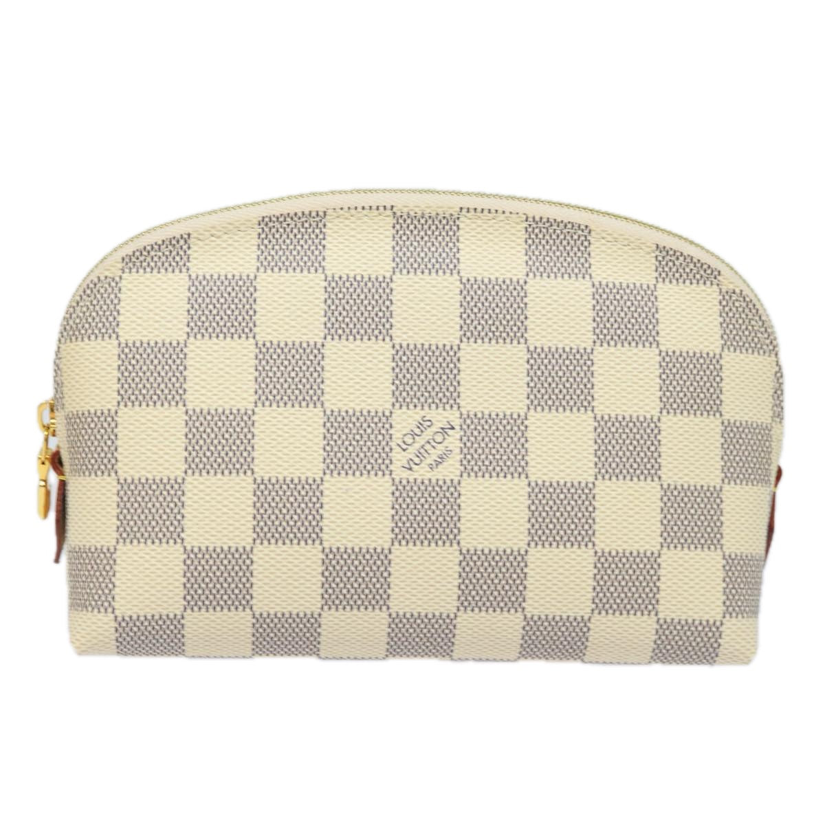 LOUIS VUITTON Damier Azur Pochette Cosmetic PM Pouch N60024 LV 77924A