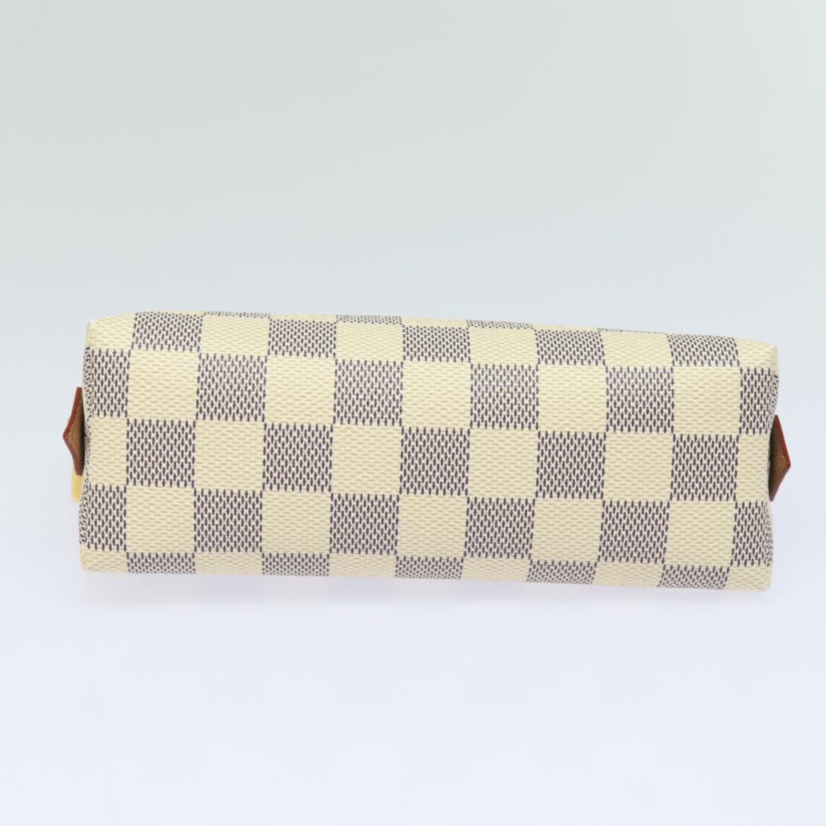LOUIS VUITTON Damier Azur Pochette Cosmetic PM Pouch N60024 LV 77924A