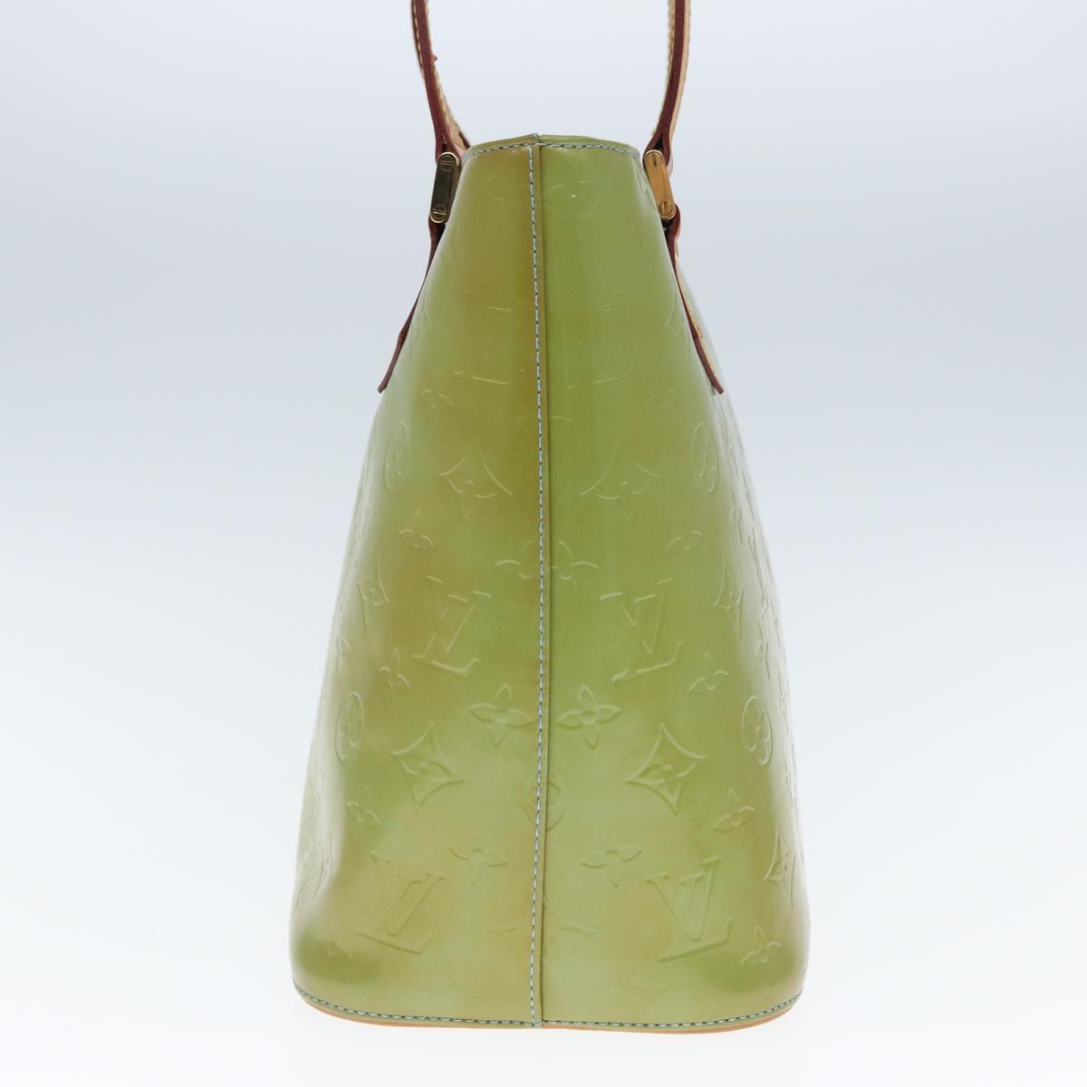 LOUIS VUITTON Monogram Vernis Houston Hand Bag Baby Blue M91005 LV 77930