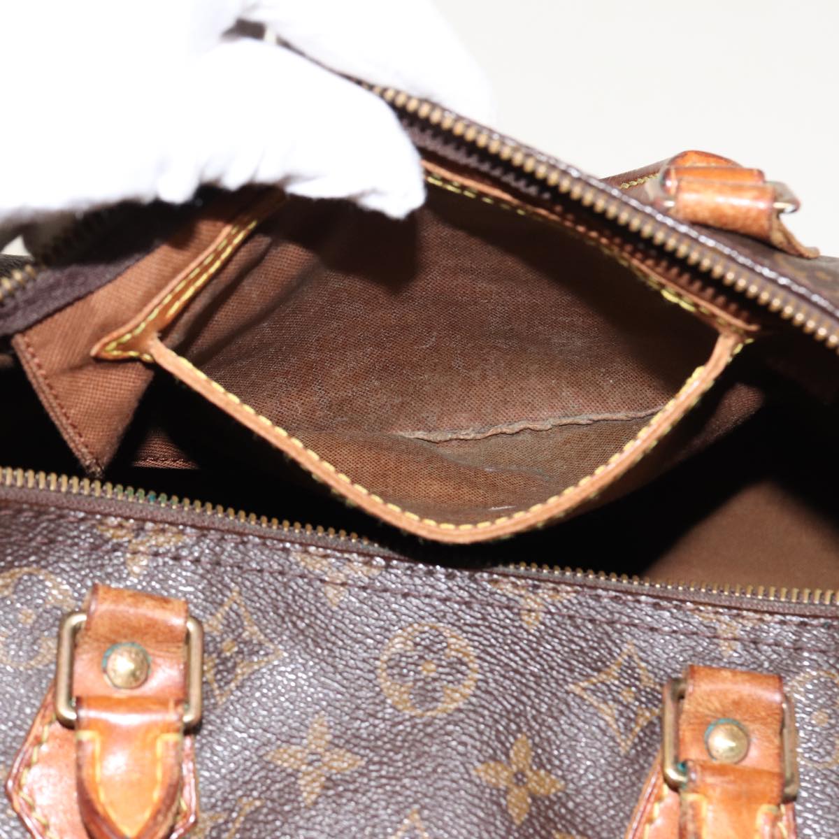 LOUIS VUITTON Monogram Speedy 30 Hand Bag M41526 LV 77954