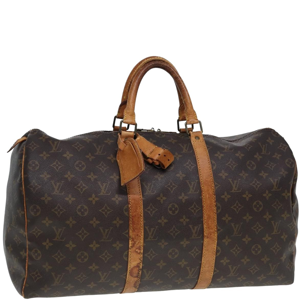 LOUIS VUITTON Monogram Keepall 50 Boston Bag M41426 LV 77968