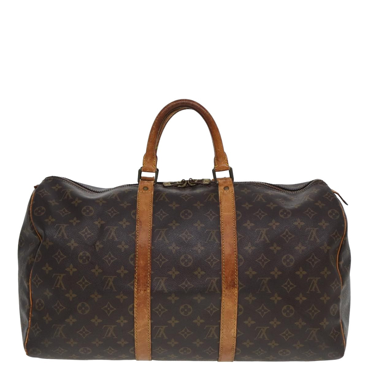 LOUIS VUITTON Monogram Keepall 50 Boston Bag M41426 LV 77968