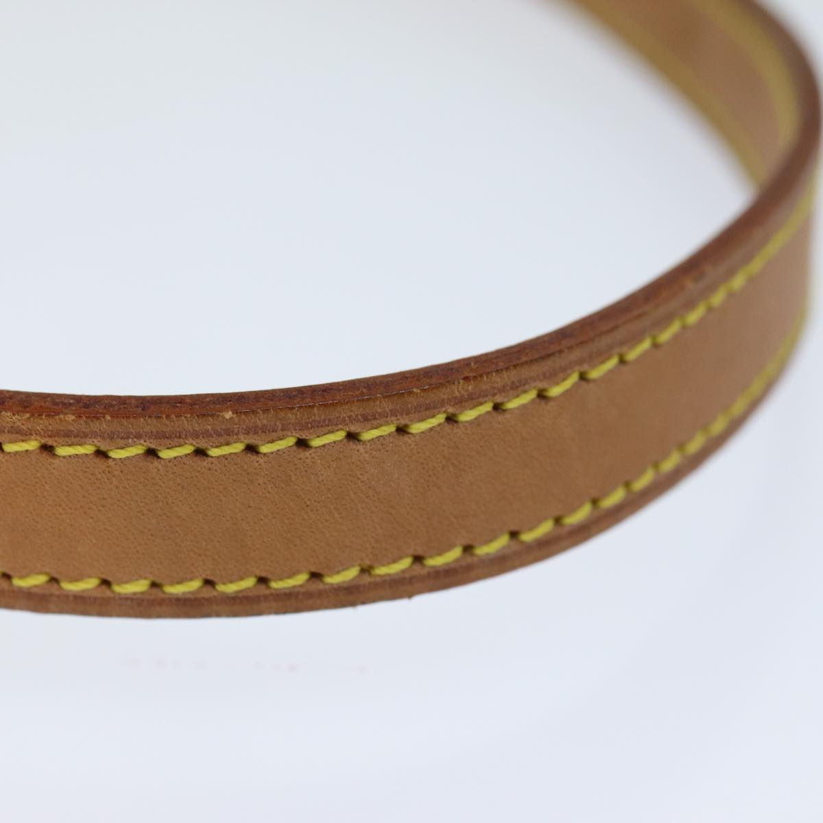 LOUIS VUITTON Shoulder Strap Leather 35.4"" Beige LV 77975
