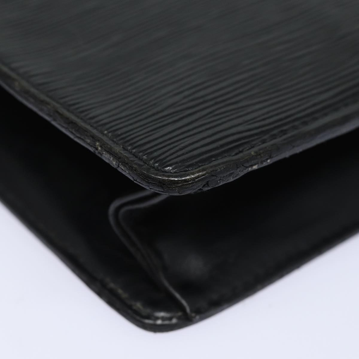 LOUIS VUITTON Epi Pochette Homme Clutch Bag Black Noir M52522 LV 77981