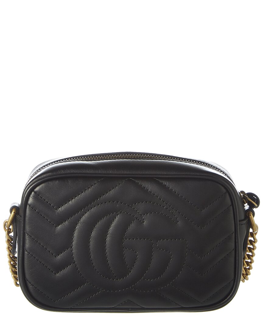 Luxury Gucci Trending 2025 GG Marmont Mini Matelasse Leather Crossbody Camera Bag