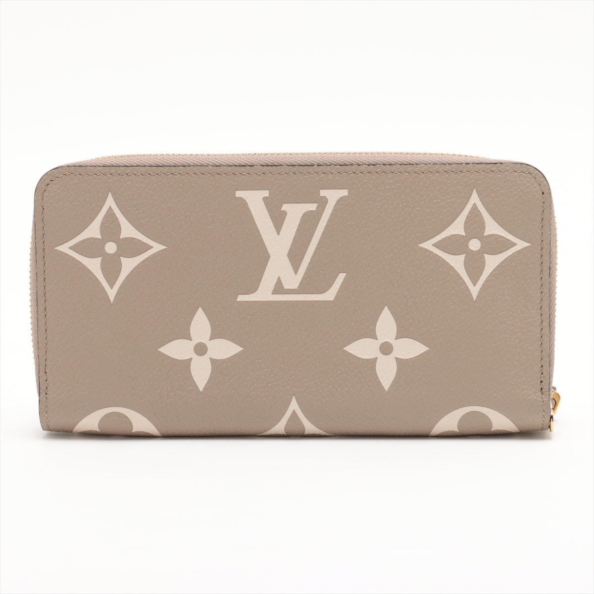 Louis Vuitton Vial Monogram Implant Zippyr Wallet M69794 Turtle Cream Round Zipper Wallet