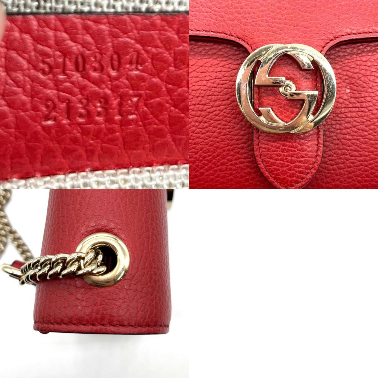 Luxury Gucci Trending 2025 Interlocking  Leather Shoulder Bag ()