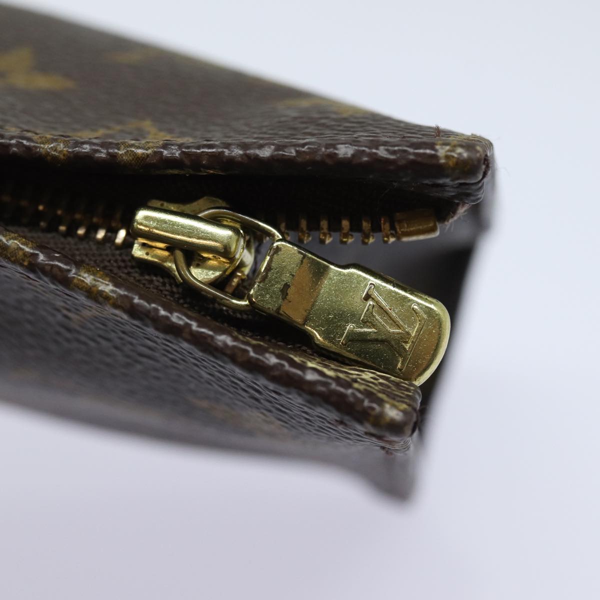 LOUIS VUITTON Monogram Poche Toilette 15 Pouch M47546 LV 78003