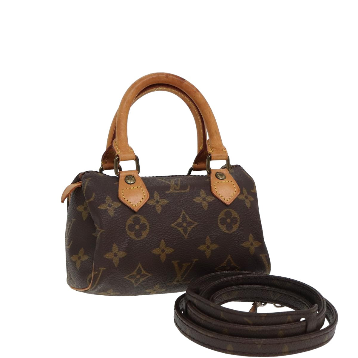 LOUIS VUITTON Monogram Mini Speedy Hand Bag M41534 LV 78005