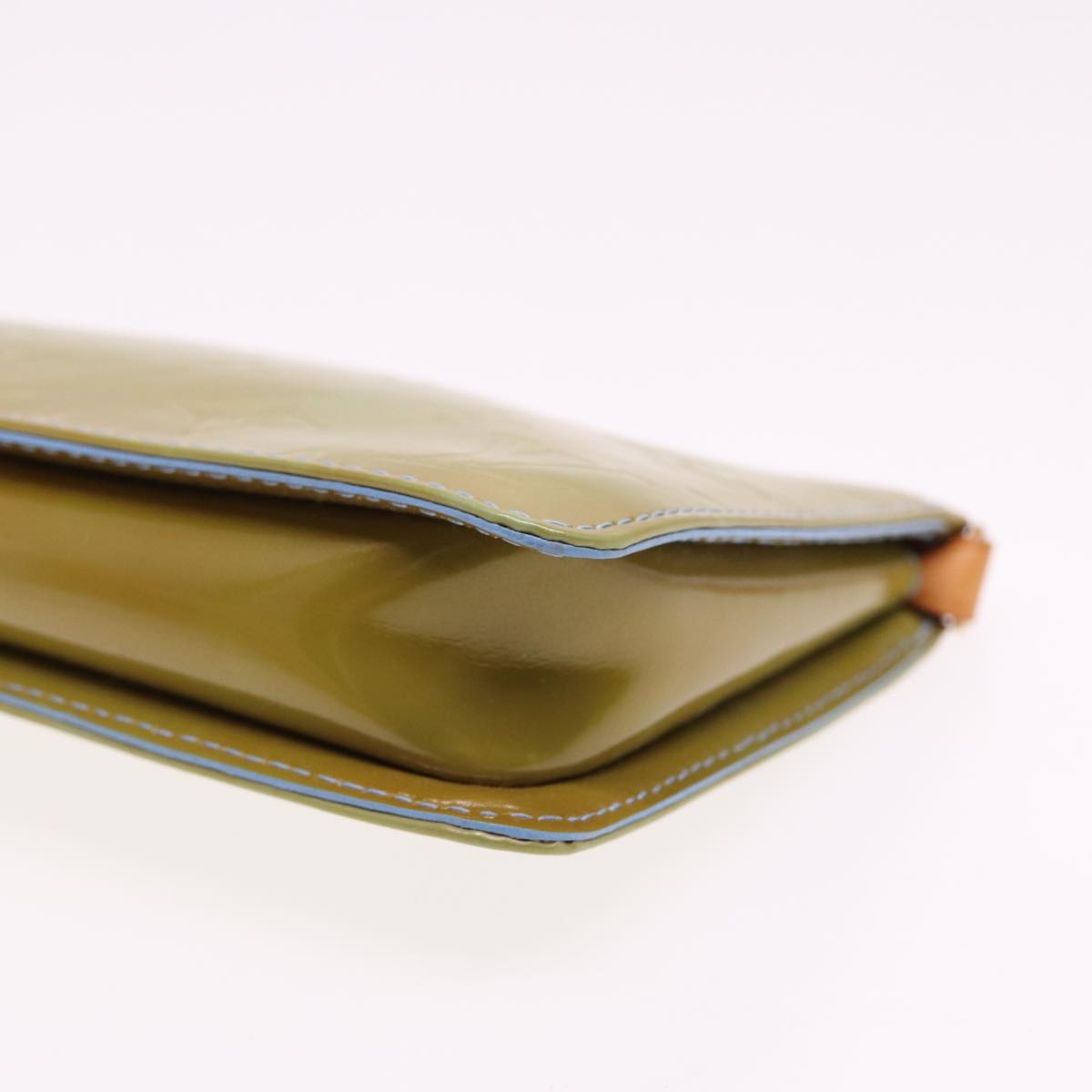 LOUIS VUITTON Monogram Vernis Lexington Pouch Baby Blue M91011 LV 78009