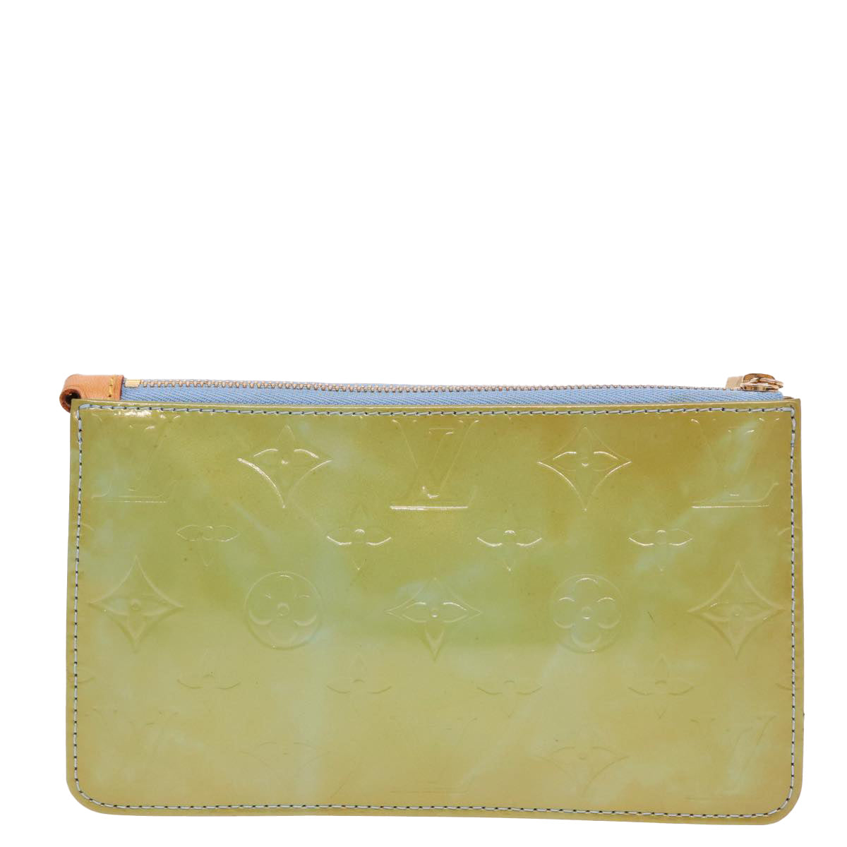 LOUIS VUITTON Monogram Vernis Lexington Pouch Baby Blue M91011 LV 78009