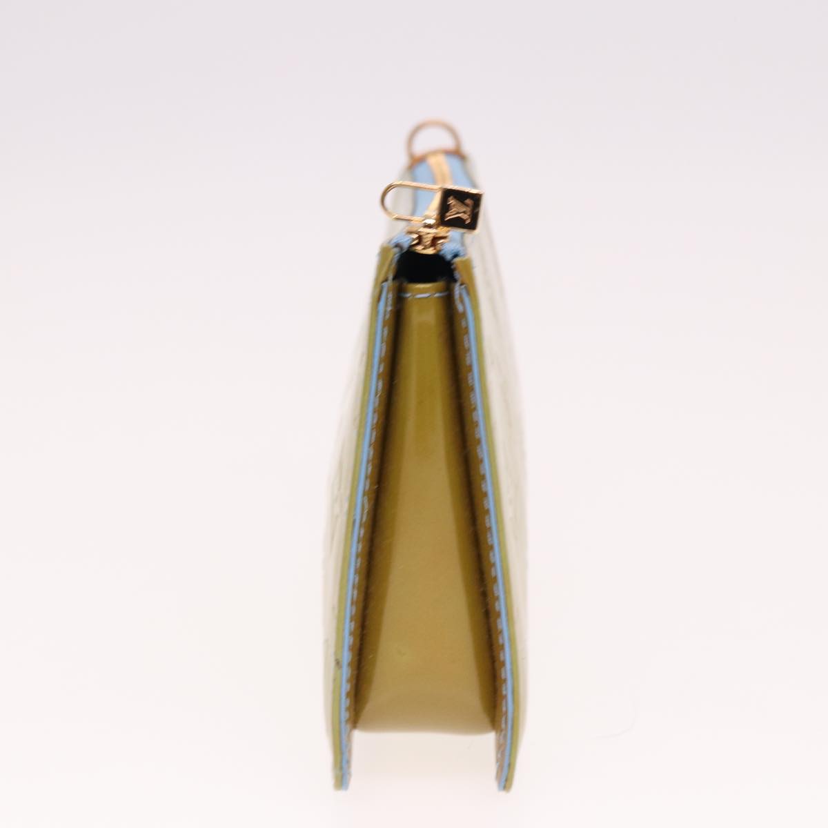 LOUIS VUITTON Monogram Vernis Lexington Pouch Baby Blue M91011 LV 78009