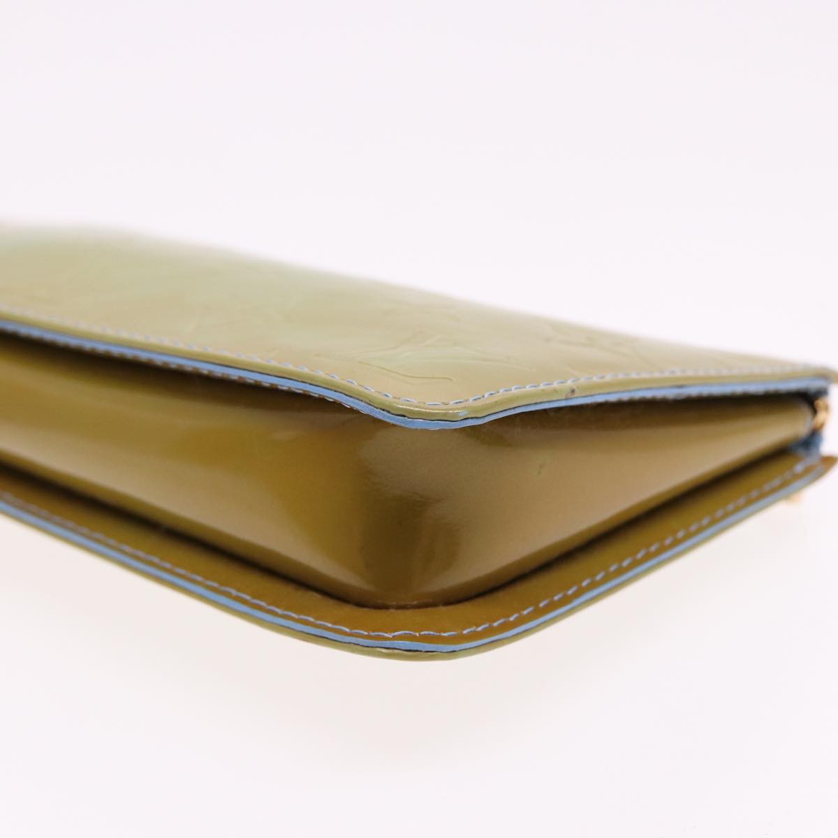 LOUIS VUITTON Monogram Vernis Lexington Pouch Baby Blue M91011 LV 78009