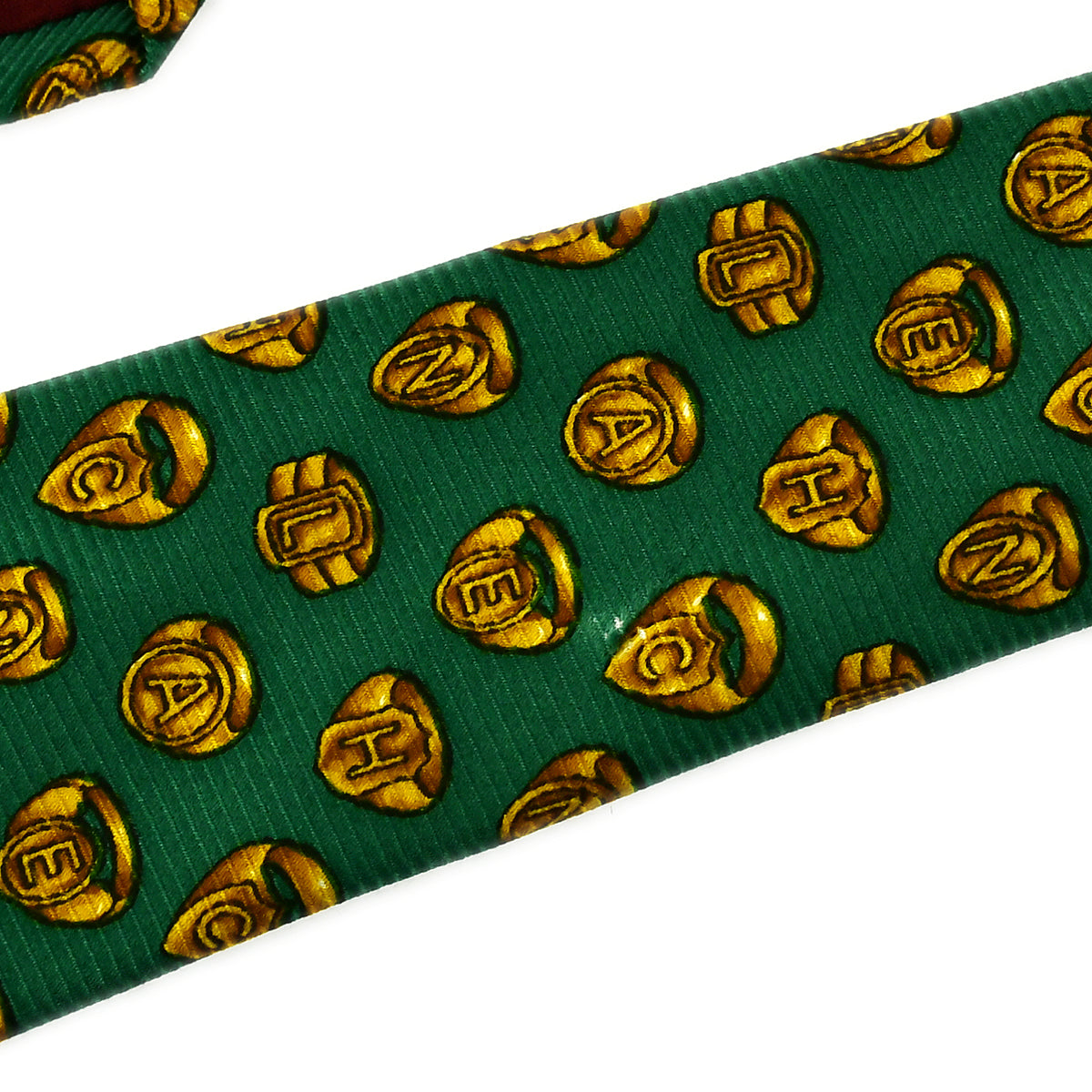 Chanel Necktie Green Small New