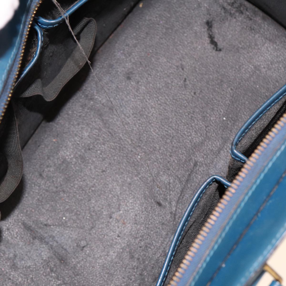 LOUIS VUITTON Epi Riviera Hand Bag Blue M48185 LV 78047