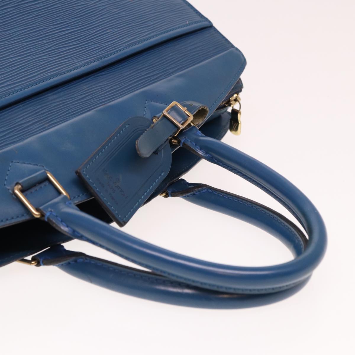 LOUIS VUITTON Epi Riviera Hand Bag Blue M48185 LV 78047