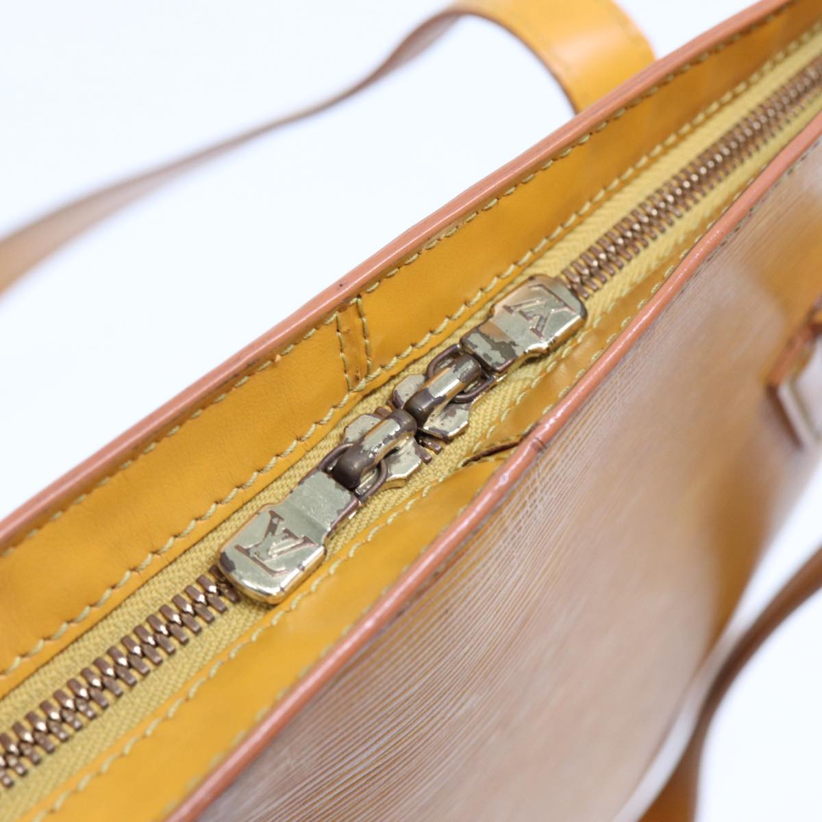 LOUIS VUITTON Epi Lussac Shoulder Bag Yellow M52289 LV 78050