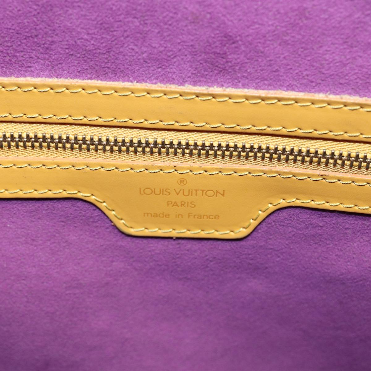 LOUIS VUITTON Epi Lussac Shoulder Bag Yellow M52289 LV 78050