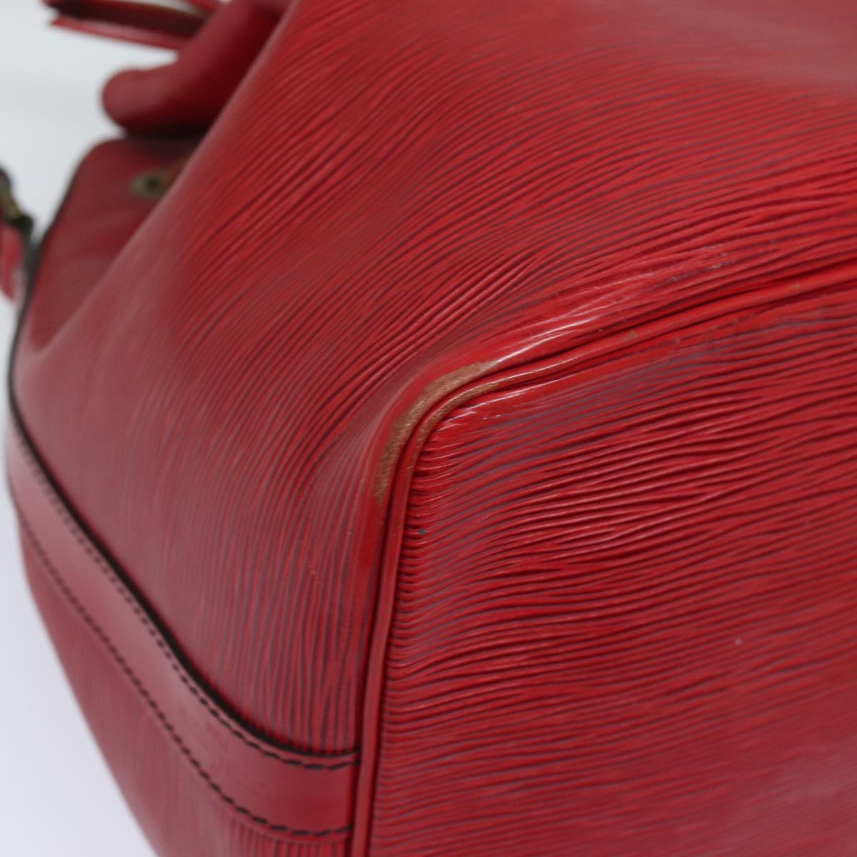 LOUIS VUITTON Epi Petit Noe Shoulder Bag Red M44107 LV 78053