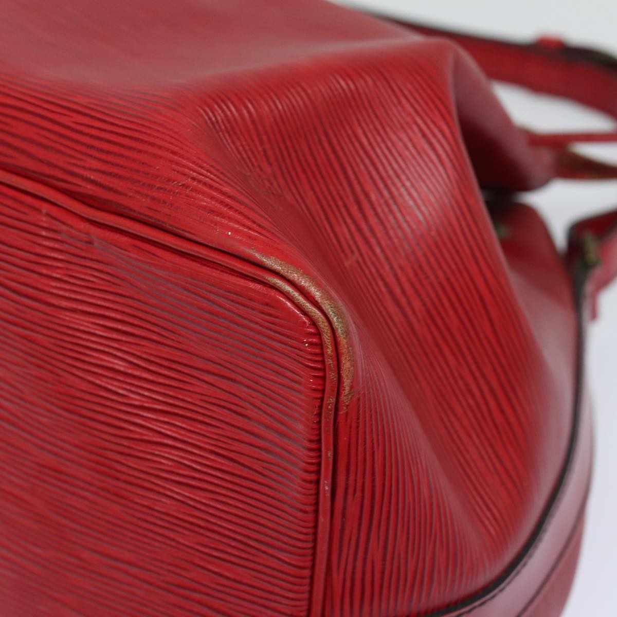LOUIS VUITTON Epi Petit Noe Shoulder Bag Red M44107 LV 78053