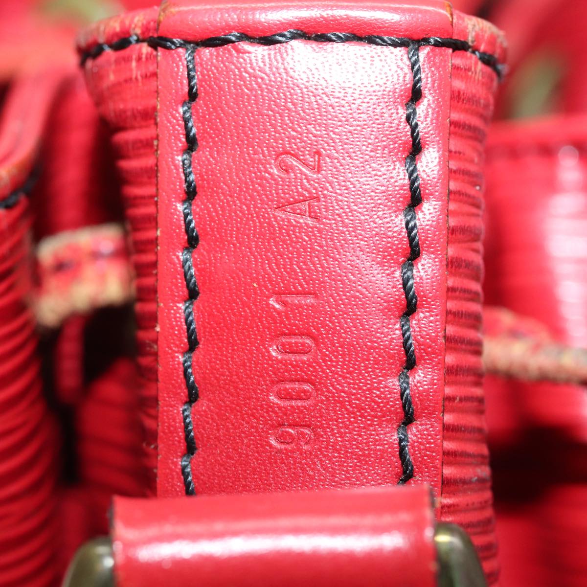 LOUIS VUITTON Epi Petit Noe Shoulder Bag Red M44107 LV 78053