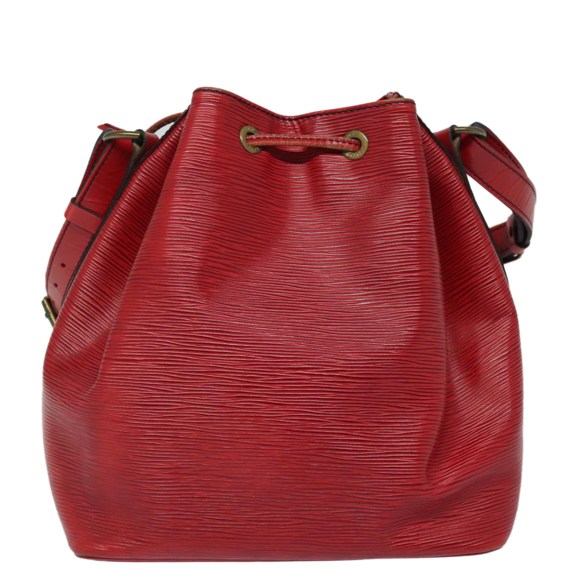 LOUIS VUITTON Epi Petit Noe Shoulder Bag Red M44107 LV 78053