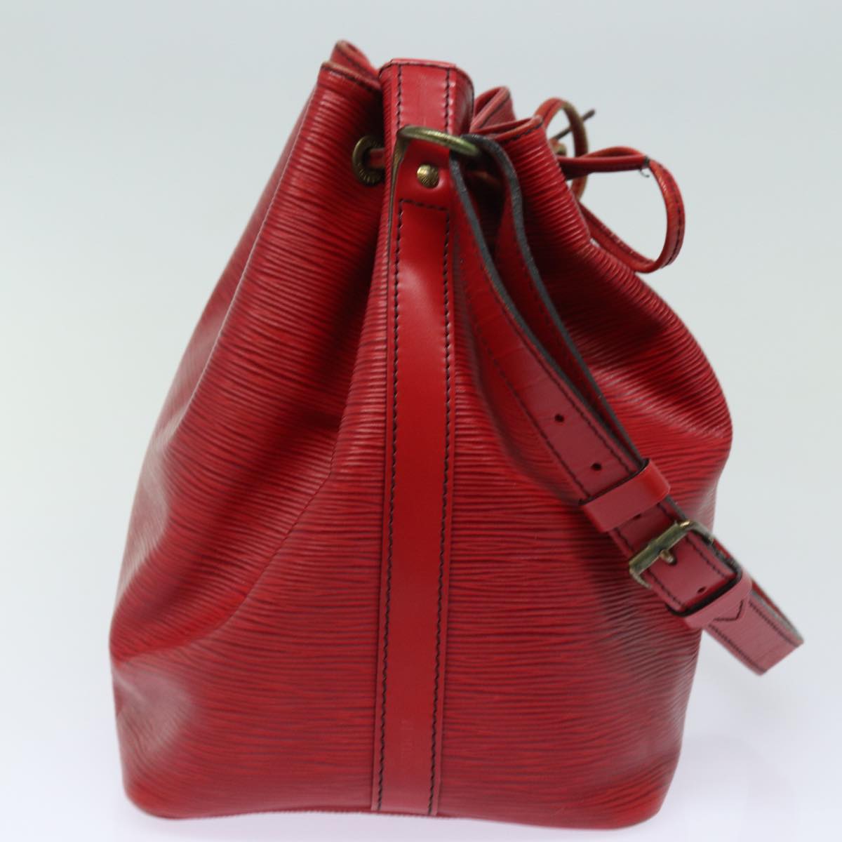 LOUIS VUITTON Epi Petit Noe Shoulder Bag Red M44107 LV 78053