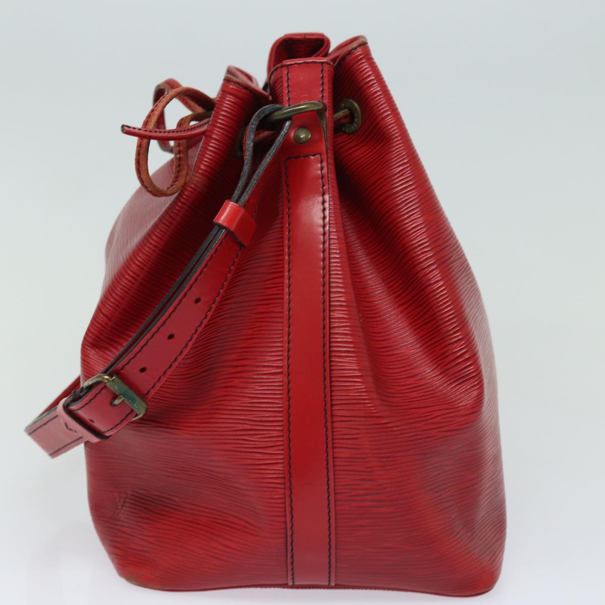 LOUIS VUITTON Epi Petit Noe Shoulder Bag Red M44107 LV 78053