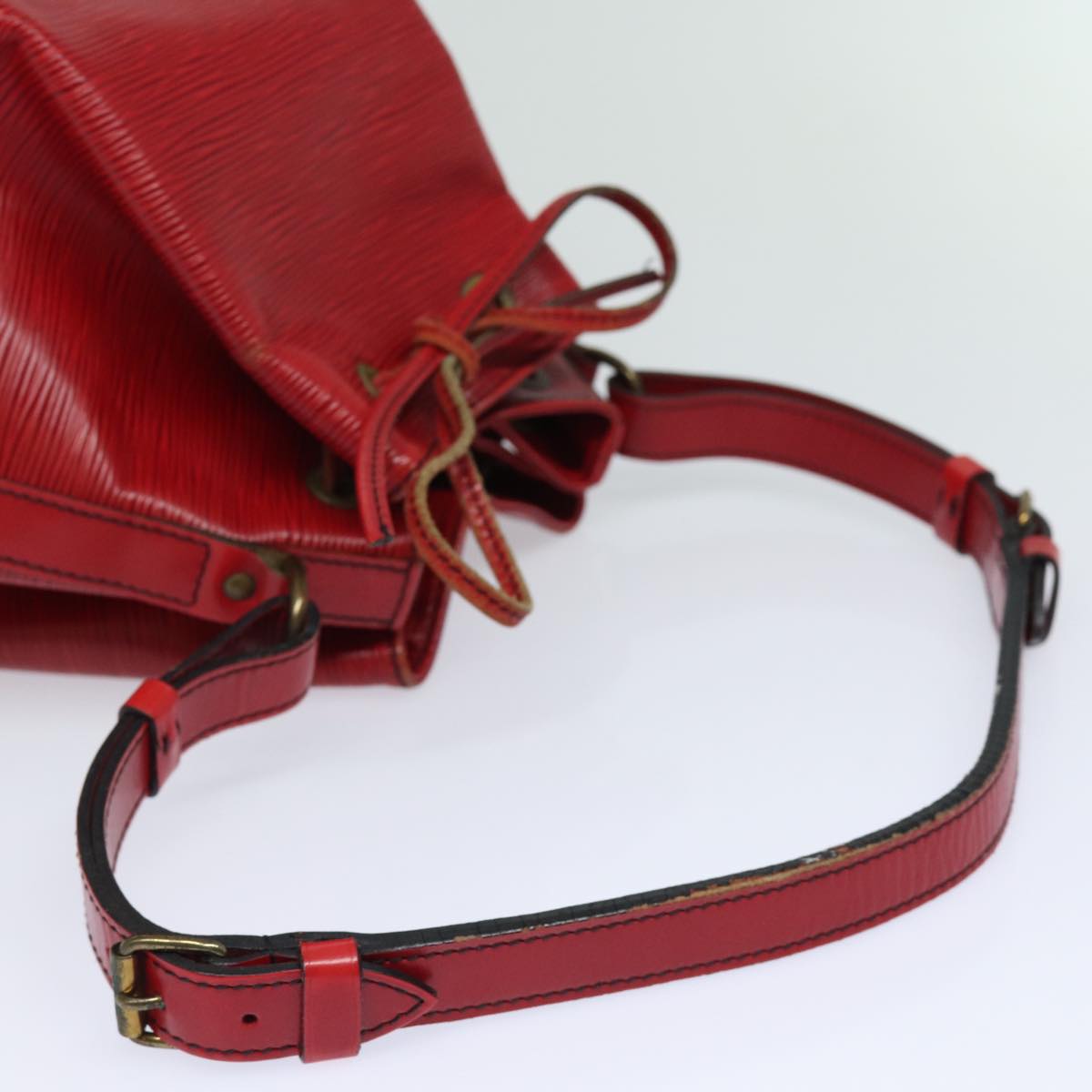 LOUIS VUITTON Epi Petit Noe Shoulder Bag Red M44107 LV 78053