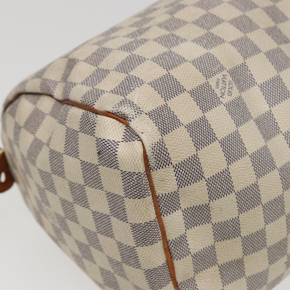 LOUIS VUITTON Damier Azur Speedy 30 Hand Bag N41533 LV 78068