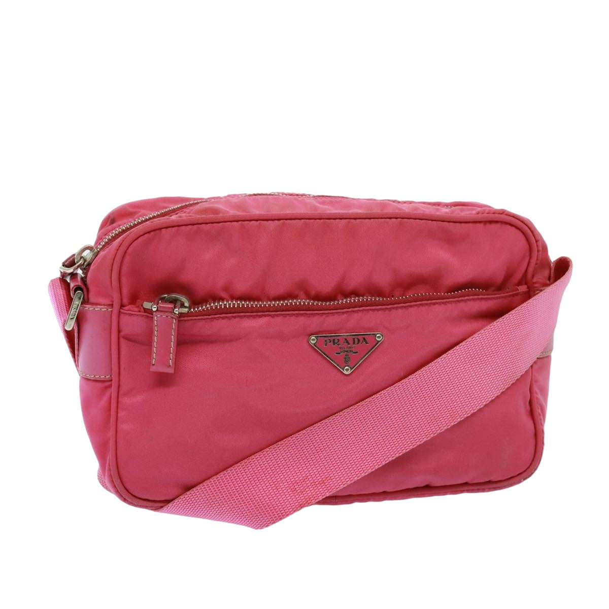 Luxury PradaShoulder Bag Nylon Pink 78078