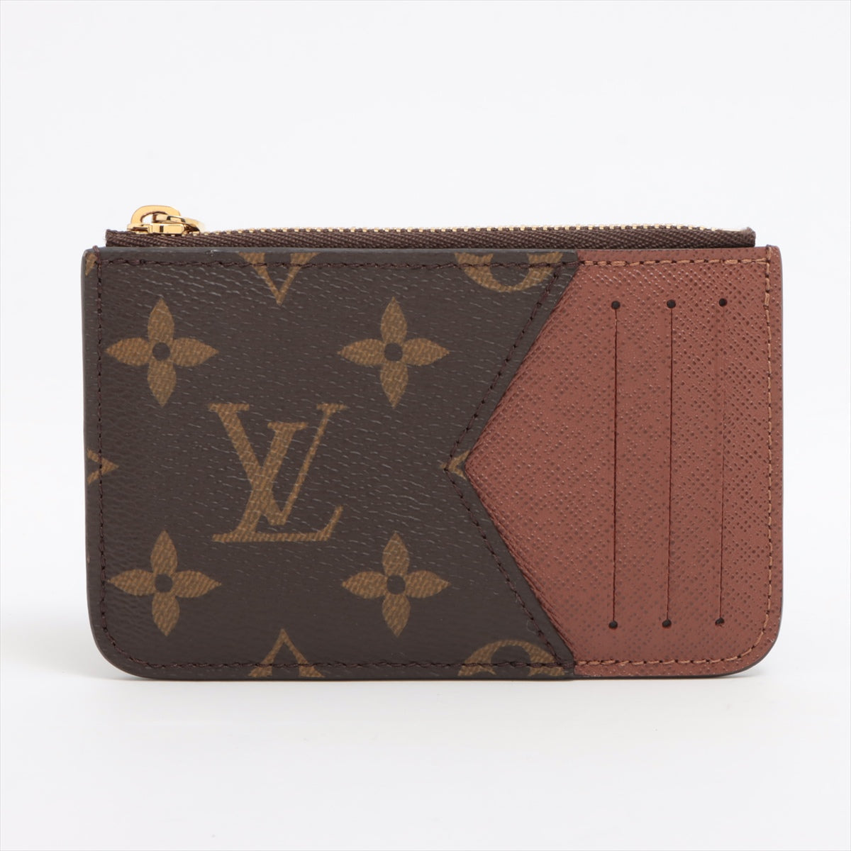 Louis Vuitton Monogram Port Jaeger Le Coultre Romy M81880 Brown Card Case