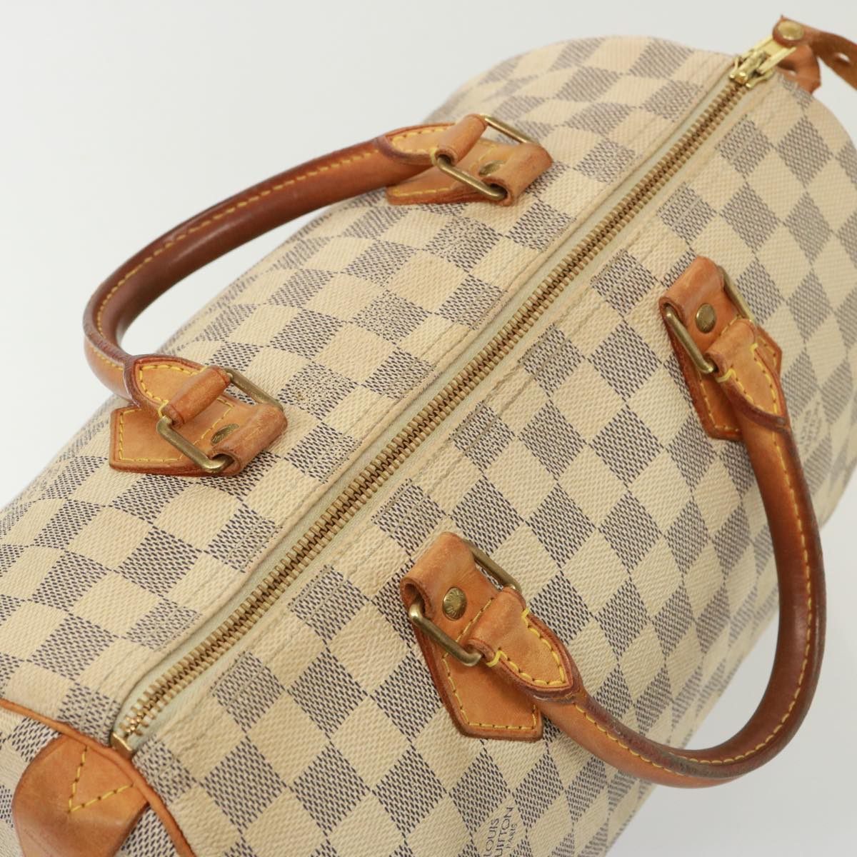 LOUIS VUITTON Damier Azur Speedy 30 Hand Bag N41533 LV 78201