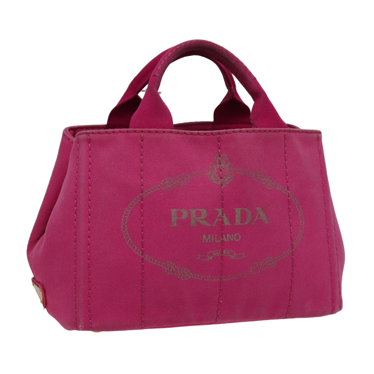 Luxury PradaCanapa PM Hand Bag Canvas Pink 78227
