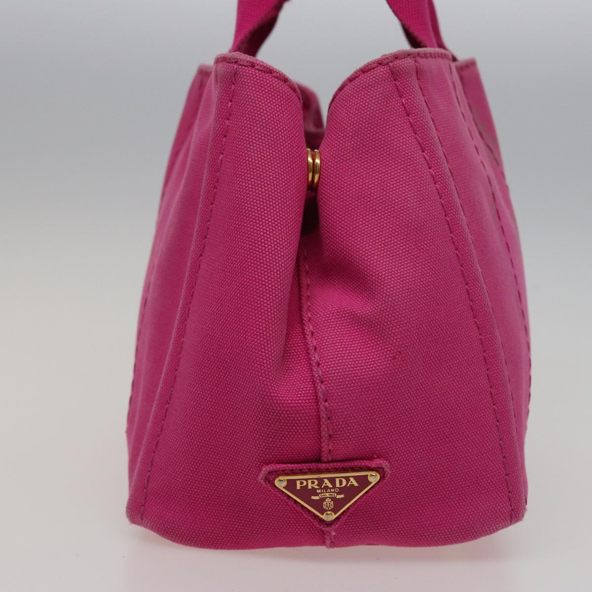 Luxury PradaCanapa PM Hand Bag Canvas Pink 78227