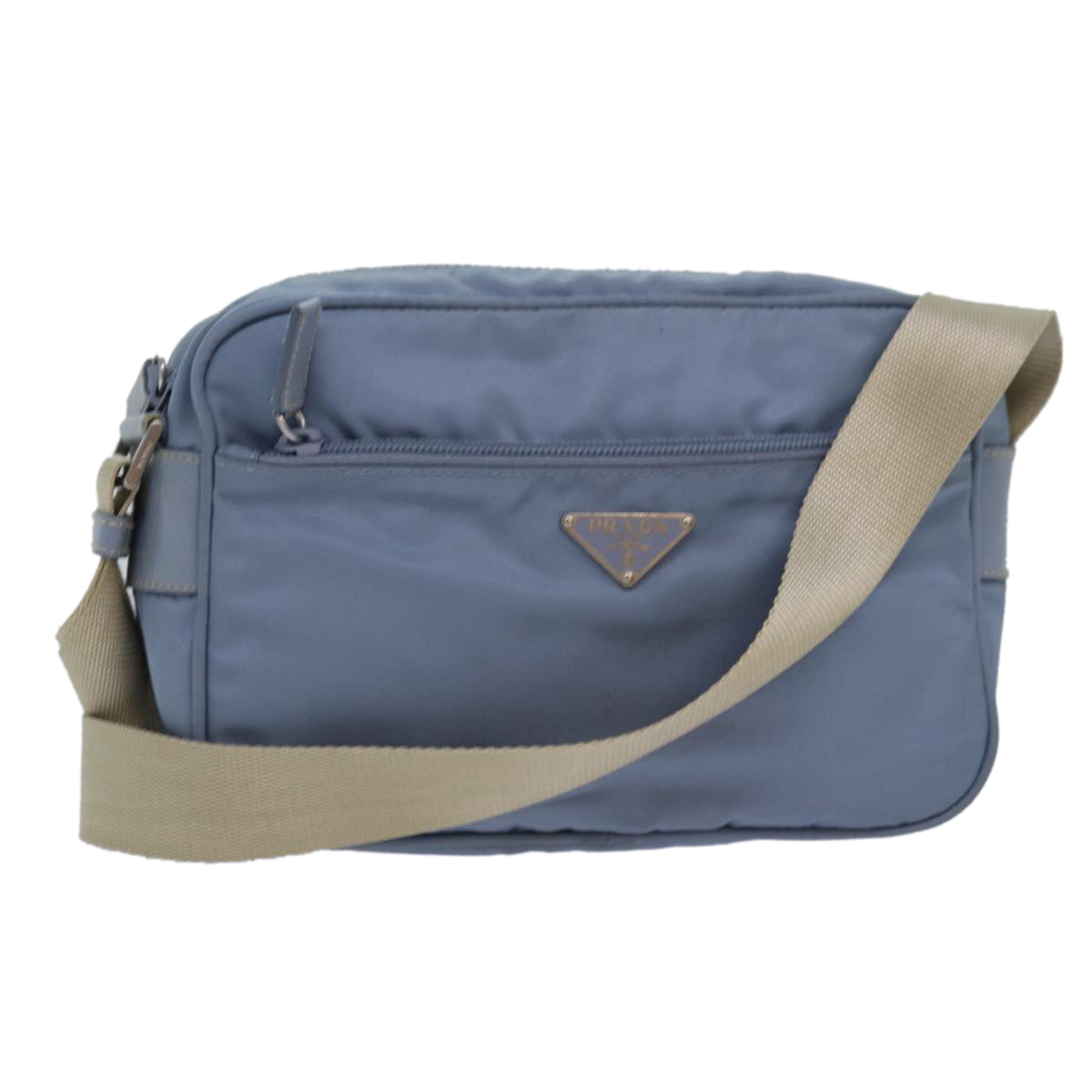 Luxury PradaShoulder Bag Nylon Light Blue 78256