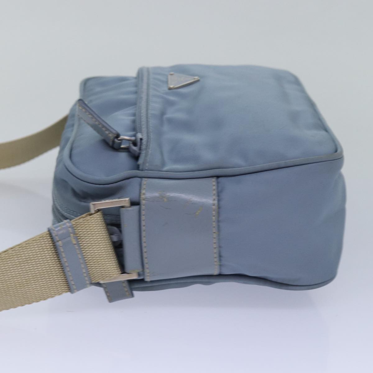 Luxury PradaShoulder Bag Nylon Light Blue 78256