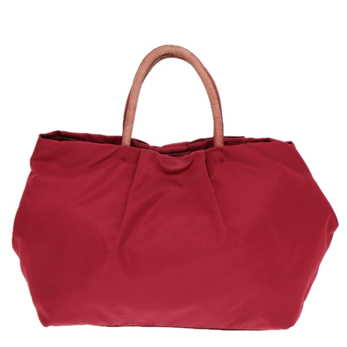 Luxury PradaRibbon Hand Bag Nylon Pink 78261