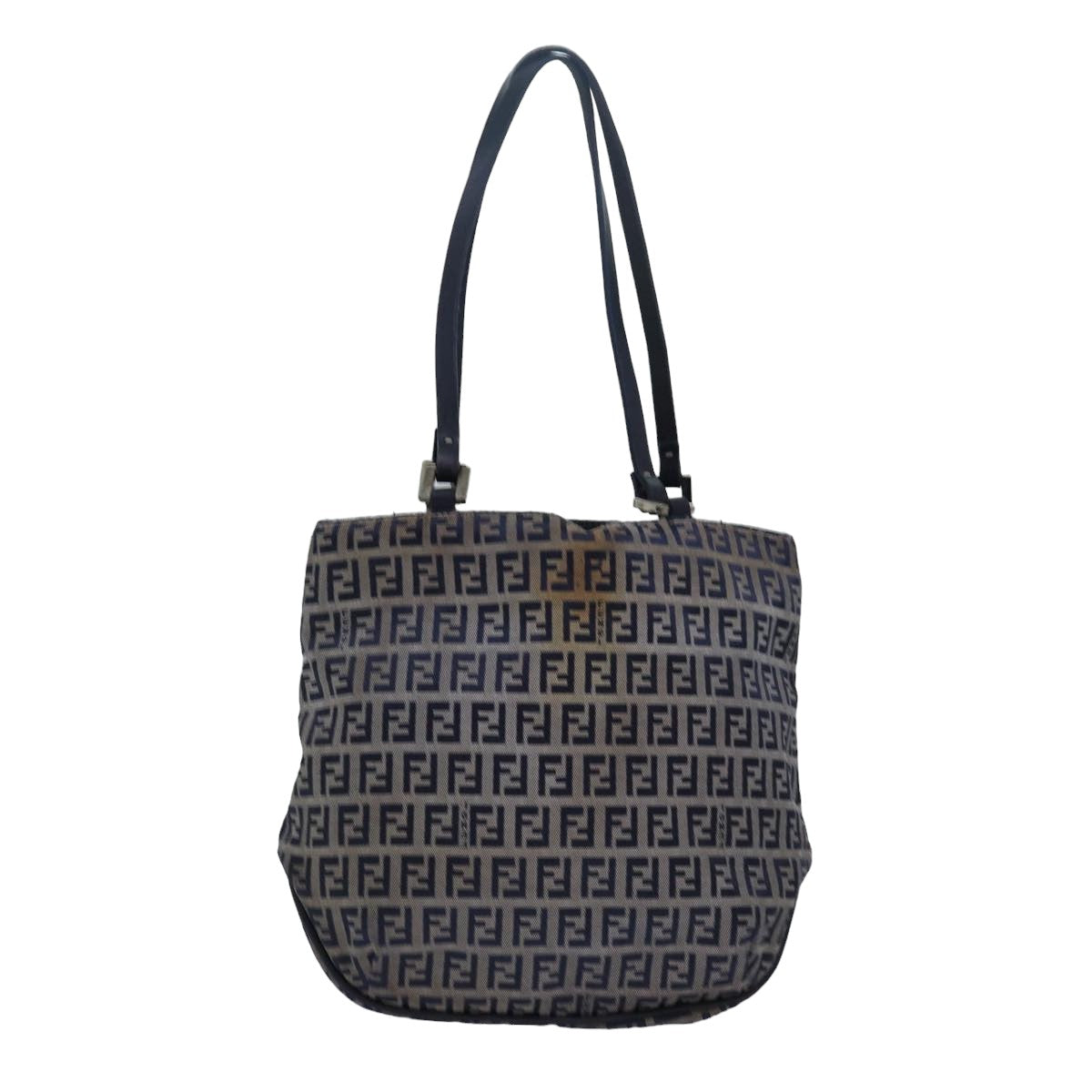 Luxury Fendi Zucchino Canvas Hand Bag Navy78277