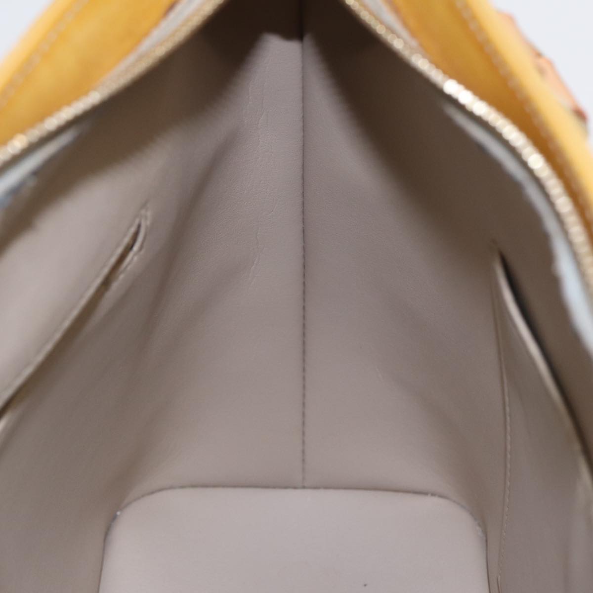 LOUIS VUITTON Monogram Vernis Houston Hand Bag Beige M91004 LV 78296