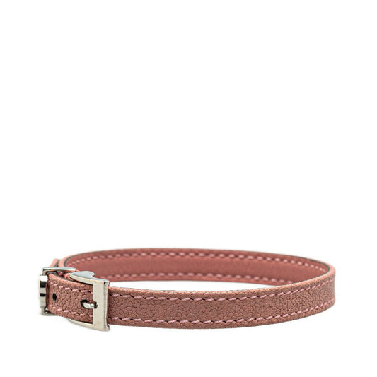 Gucci GG Logo Leather Metal Bracelet