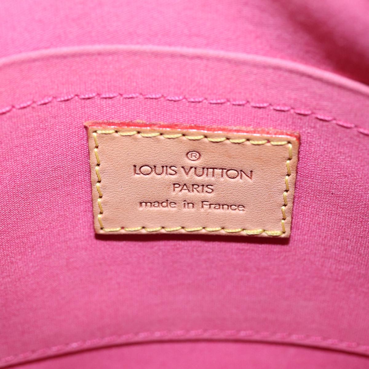 LOUIS VUITTON Monogram Vernis Minna Street Bag Pink Fran Boise M9146F 78353