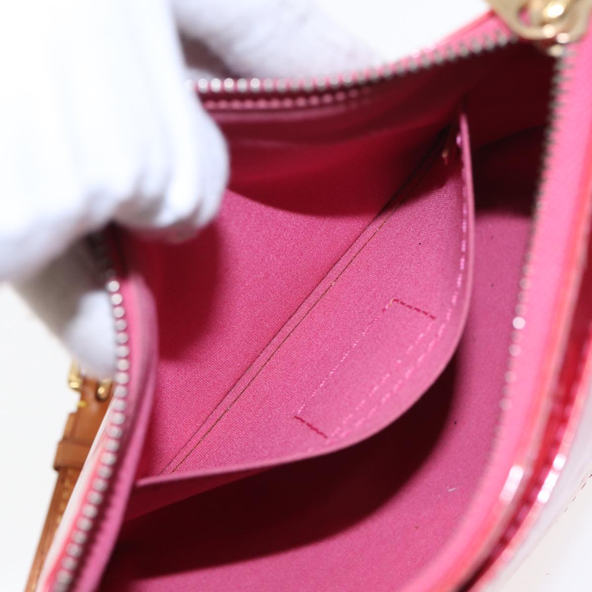 LOUIS VUITTON Monogram Vernis Minna Street Bag Pink Fran Boise M9146F 78353