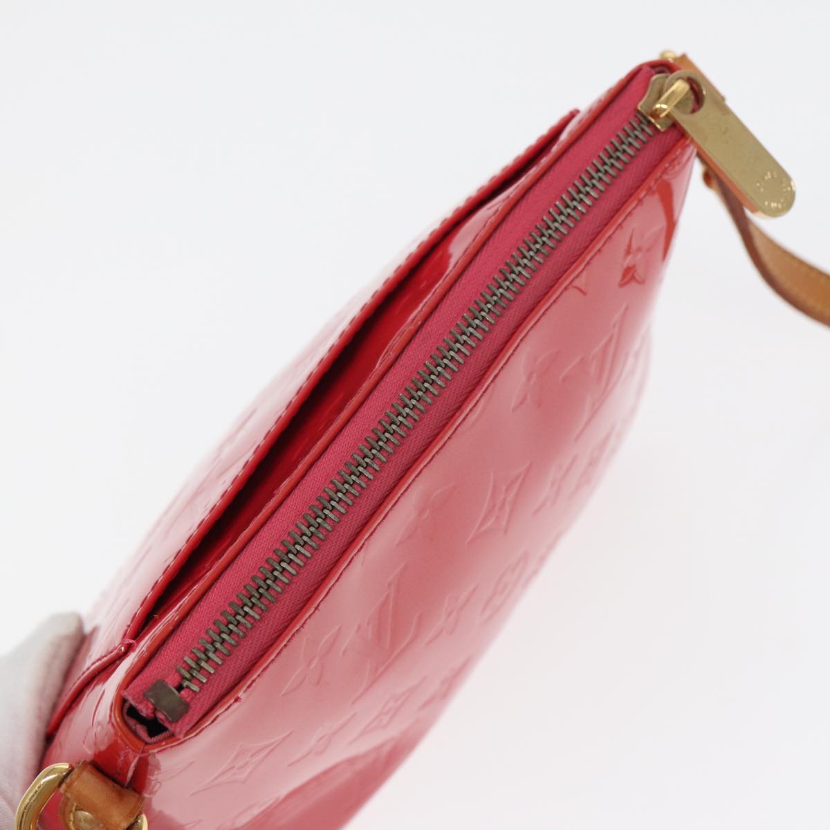 LOUIS VUITTON Monogram Vernis Minna Street Bag Pink Fran Boise M9146F 78353