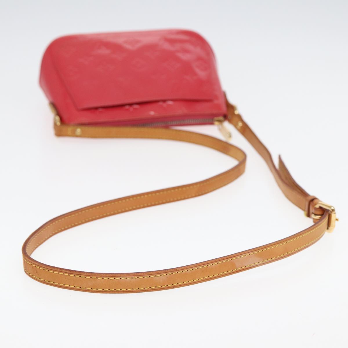 LOUIS VUITTON Monogram Vernis Minna Street Bag Pink Fran Boise M9146F 78353