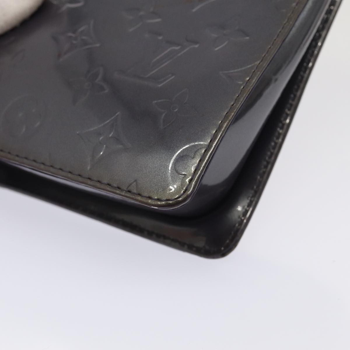 LOUIS VUITTON Monogram Vernis Motto Accessory Pouch Andigo LV 78355