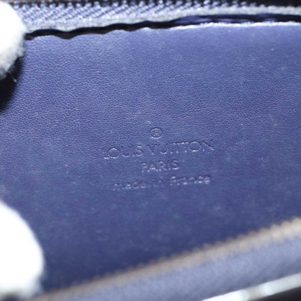 LOUIS VUITTON Monogram Vernis Motto Accessory Pouch Andigo LV 78355