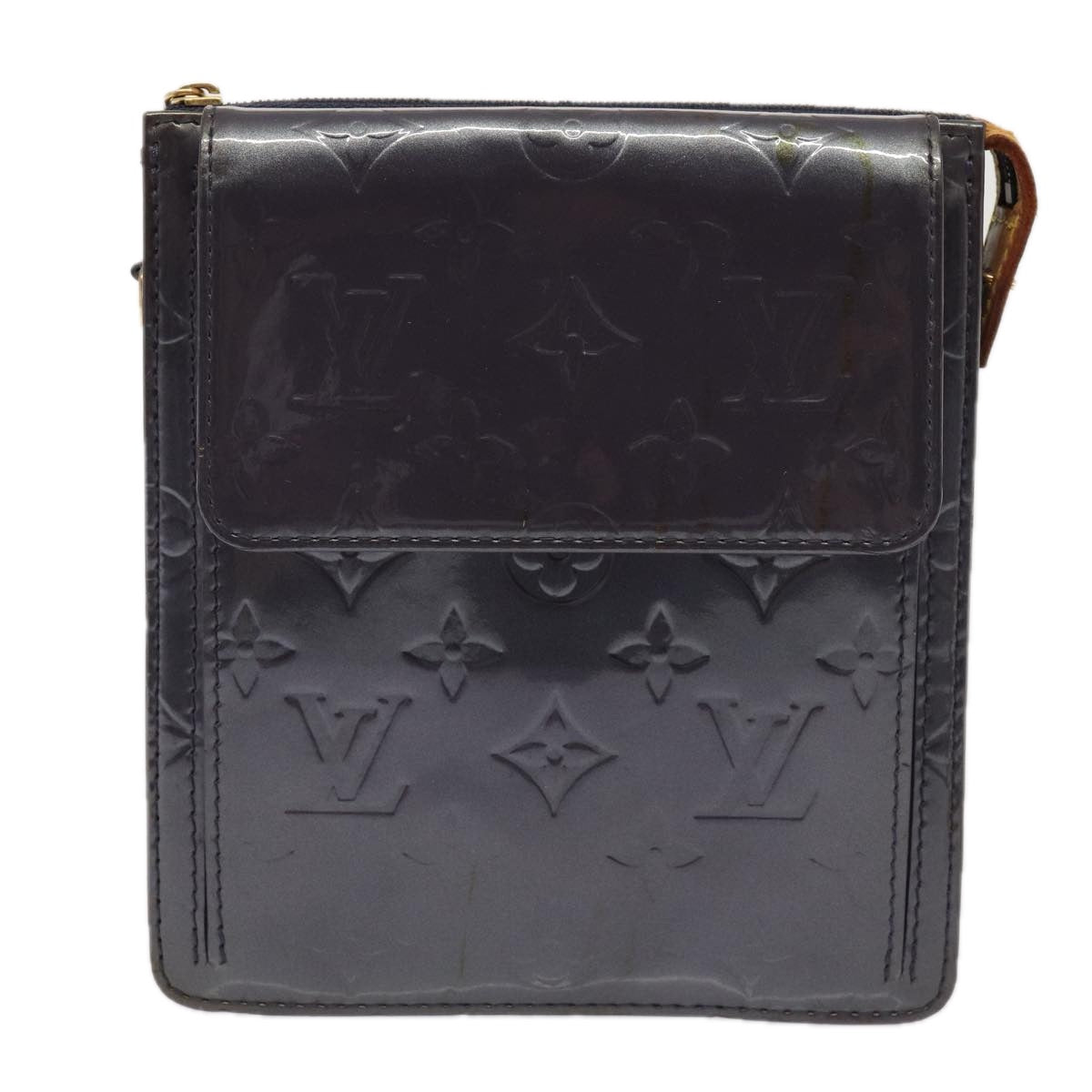 LOUIS VUITTON Monogram Vernis Motto Accessory Pouch Andigo LV 78355
