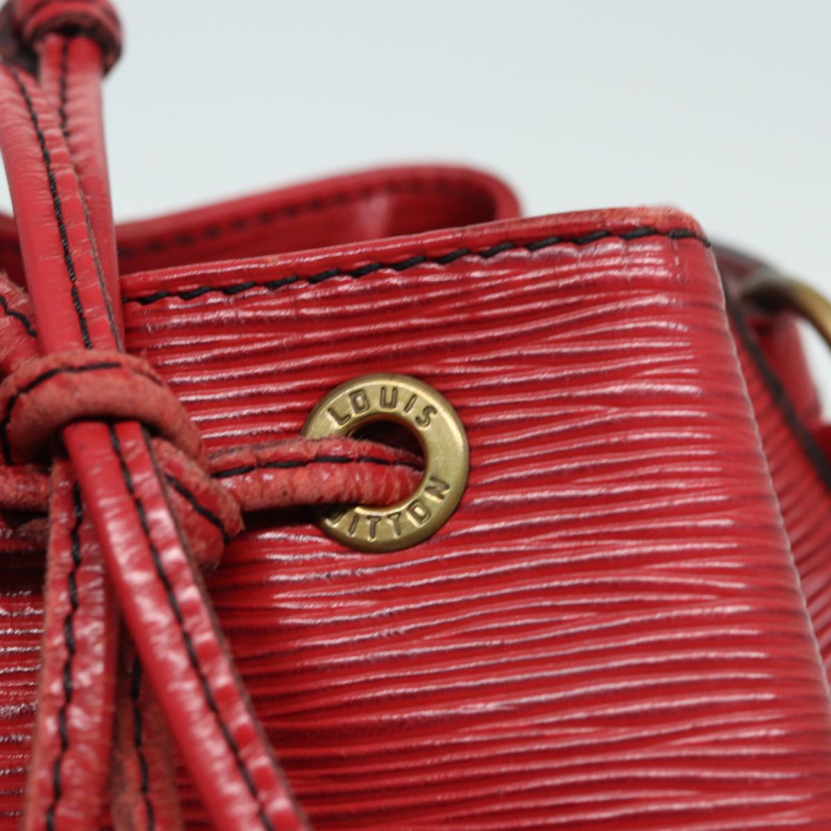 LOUIS VUITTON Epi Petit Noe Shoulder Bag Red M44107 LV 78363