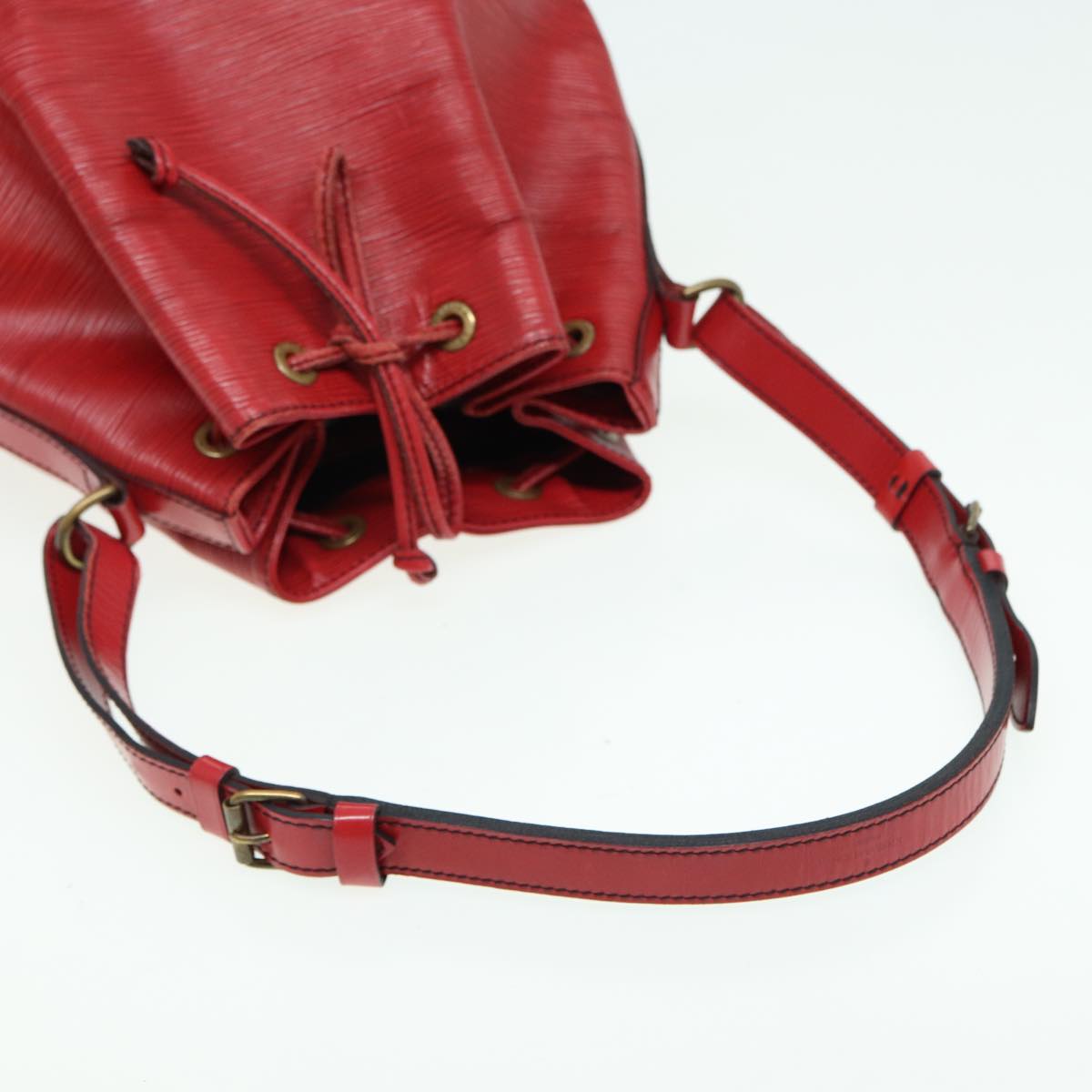 LOUIS VUITTON Epi Petit Noe Shoulder Bag Red M44107 LV 78363